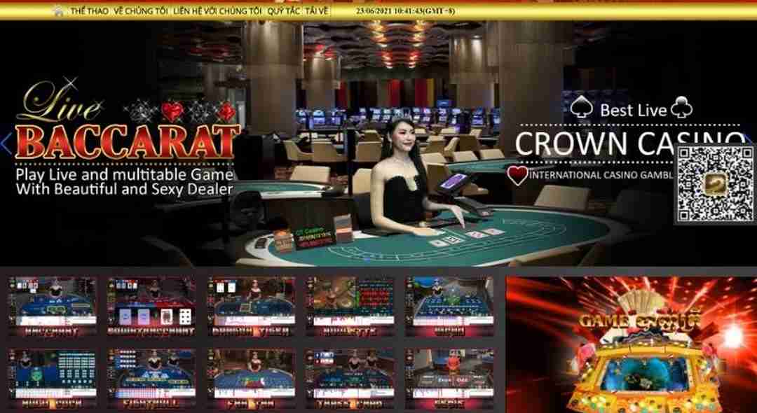 855CROWN nổi tiếng với casino trực tuyến